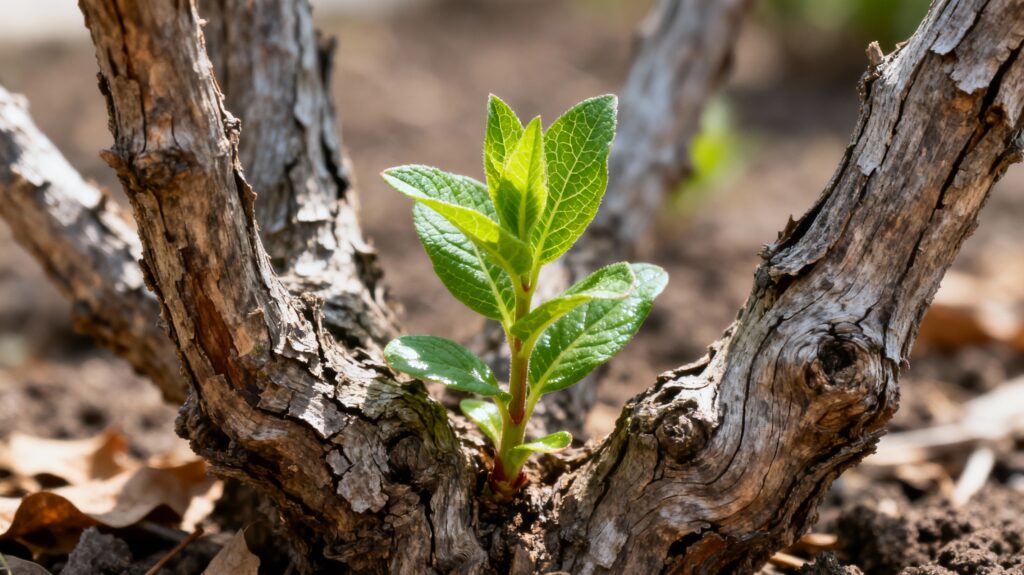 木質化した古い株を再生させる方法