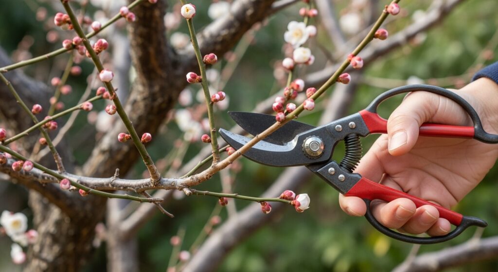 梅の木を小さく育てる方法と剪定テクニック